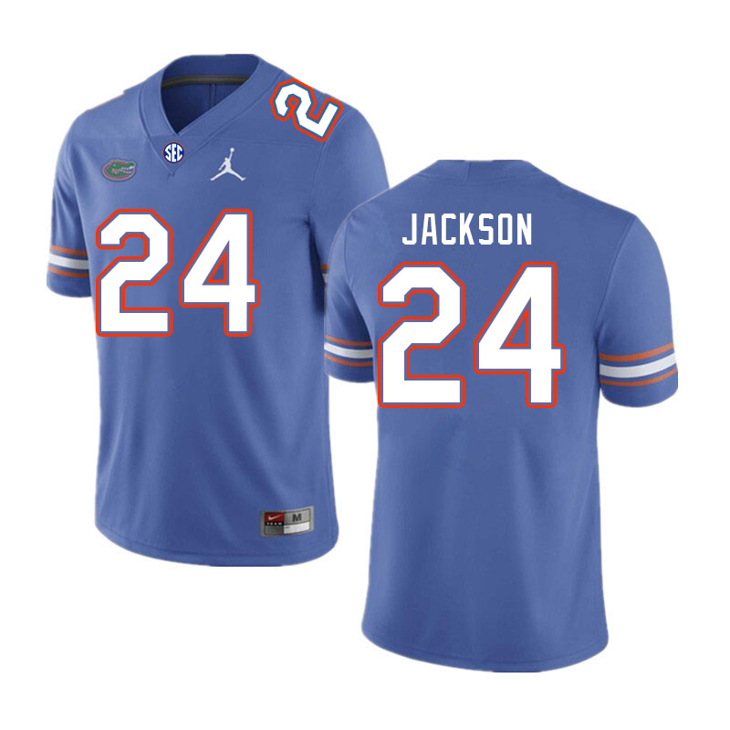 Men #24 Ja'Kobi Jackson Florida Gators College Football Jerseys Stitched Sale-Royal - Click Image to Close